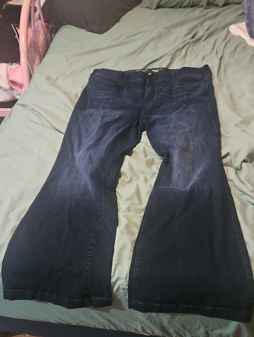 Torrid Bombshell Dark Indigo Flare Jeans - Size 22 Regular